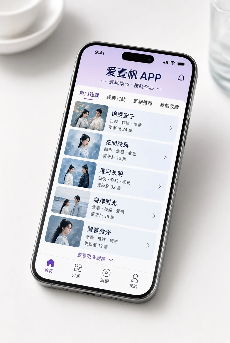 爱壹帆移动端应用服务示意